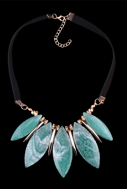 Leaf Chunky Statement Necklace