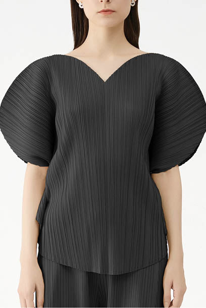 Pleats Please Raglan Sleeves Blouse