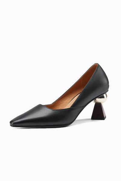Pointed Heels with Chrome Gold Heels