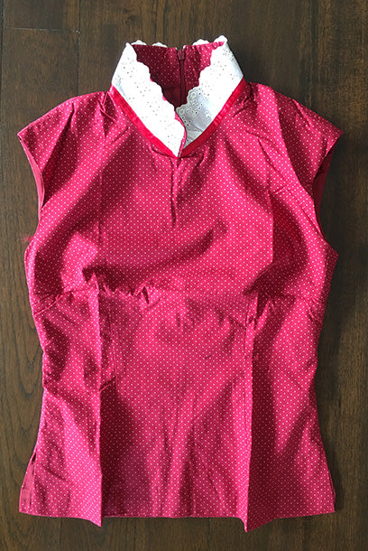 Purple Cloud Strawberry Shortcake Qipao Cheongsam Top