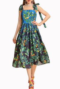 Sleeveless Floral Midi Dress