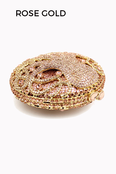 Octopus Rhinestone Evening Clutch Bag