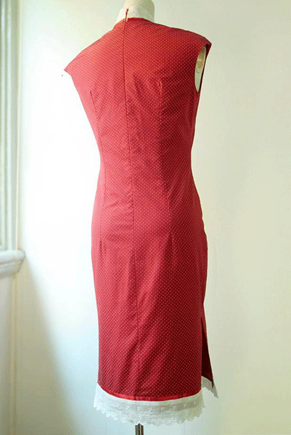 Purple Cloud Strawberry Shortcake Qipao Cheongsam