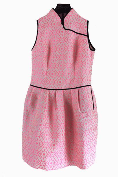 Purple Cloud Poofy Goofy Cheongsam Qipao