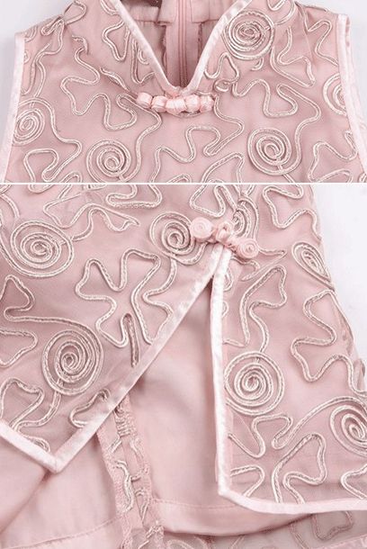 Sleeveless Lace Cheongsam Qipao Top