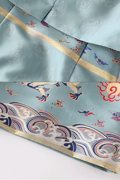 Oriental Jacquard Cheongsam Qipao Dress + Jacket Set