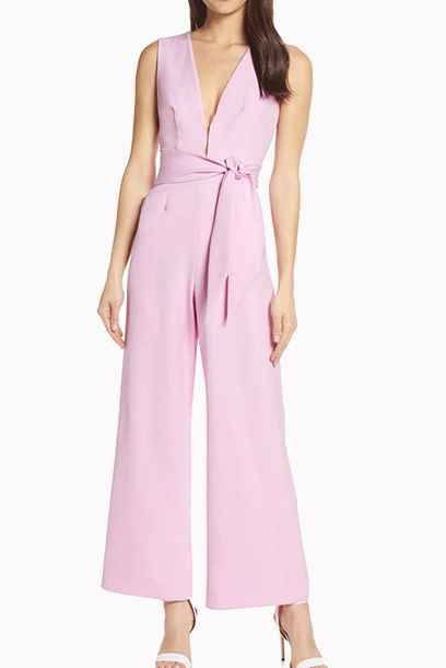 Sleeveless Deep V Neck Playsuit Jumpsuit