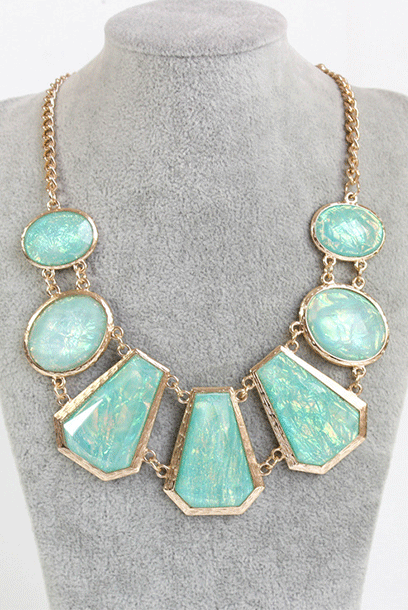 Opal Chunky Statement Necklace