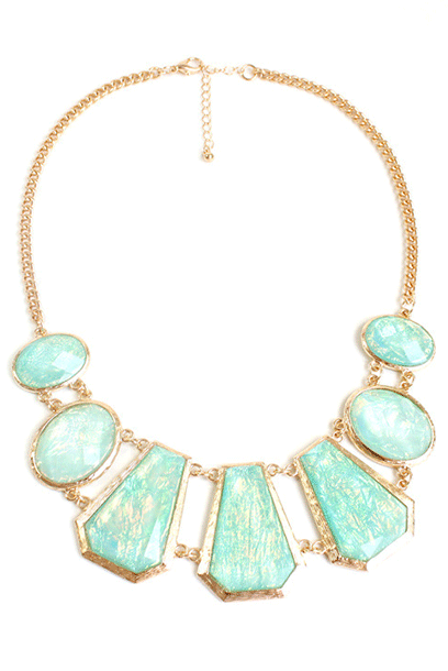 Opal Chunky Statement Necklace