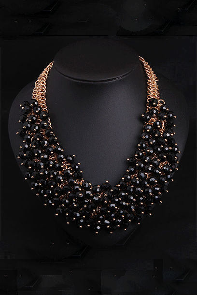 Rhinestones Chunky Statement Necklace