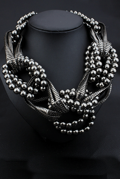 Twisted Chunky Statement Necklace