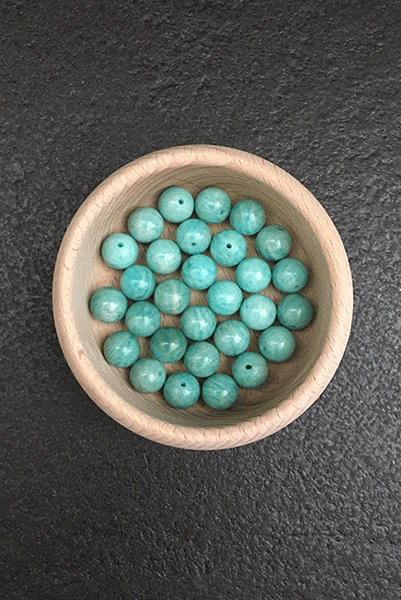 Cheongsam 旗袍 Natural Aqua Amazonite Chalcedony Gemstone Beads Knot Buttons