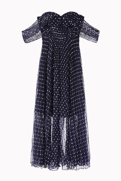 Off-the-shoulder Chiffon Playsuit Jumpsuit