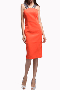 Victoria White Sleeveless Pencil Dress