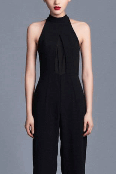 Halter Neck Playsuit Jumpsuit