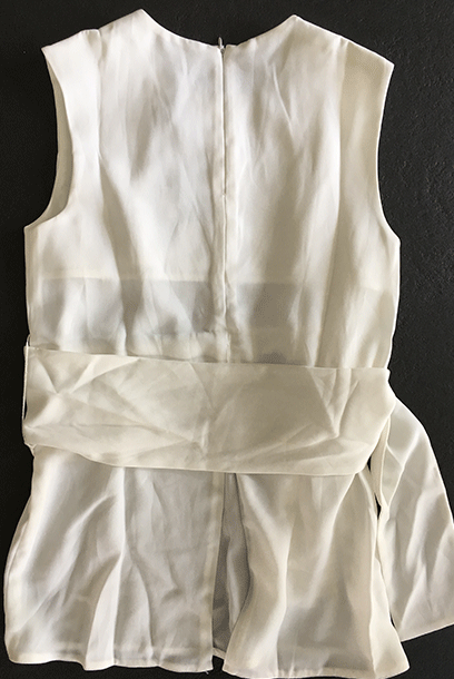 Sleeveless Self Tie Bow Blouse