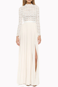 kate middleton crochet dress Duchess Catherine, Kate Middleton style... wearing a Self Portrait Pleated Crochet Maxi Dress ($640)