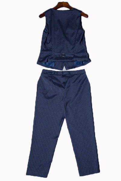 Victoria Pinstripes Vest & Pants Set