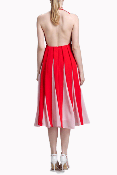 Halter Neck Bare Back Monroe Dress