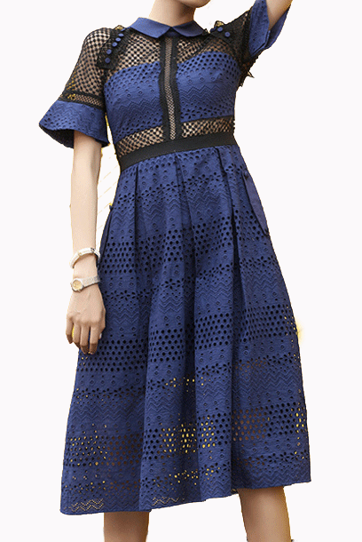 Raglan Sleeves Midi Dress