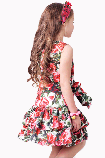 Mum & Girl Rose Floral Printed Dress