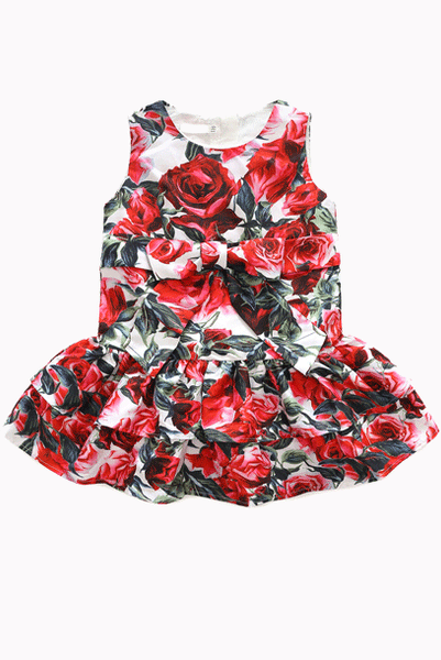 Mum & Girl Rose Floral Printed Dress