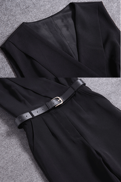 Victoria Lapel Tapered Playsuit Jumpsuit