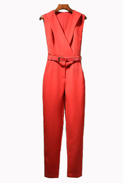 Victoria Lapel Tapered Playsuit Jumpsuit