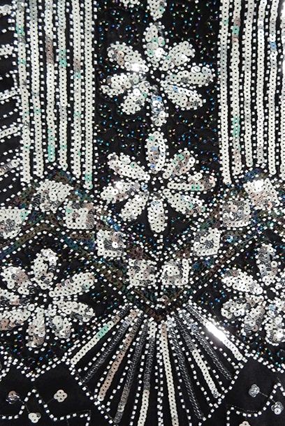Gatsby Flapper Gold-Black Sequin Dress