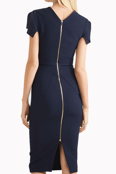 Origami Sleeves Pencil Dress