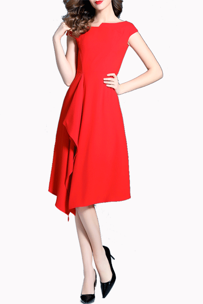 Barwick Black Fit & Flare Dress