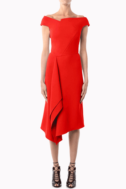 Barwick Black Fit & Flare Dress