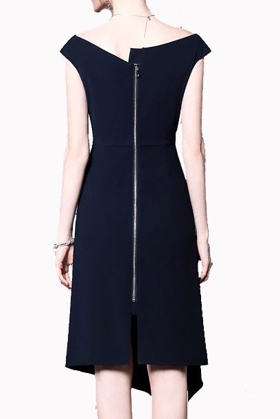 Meghan Markle Barwick Blue Fit & Flare Dress – Frockalicious