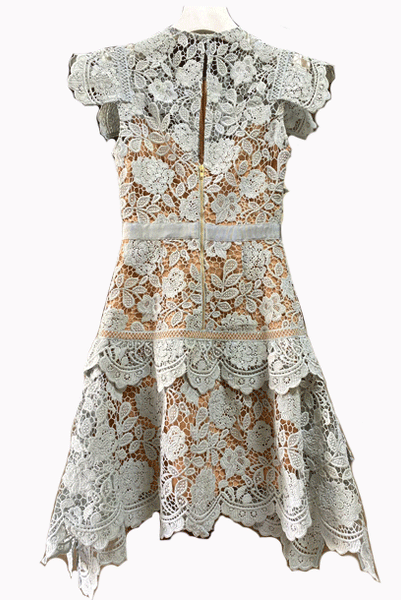 Floral Lace Mini Dress
