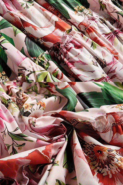 Sleeveless Floral Tiered Midi Dress