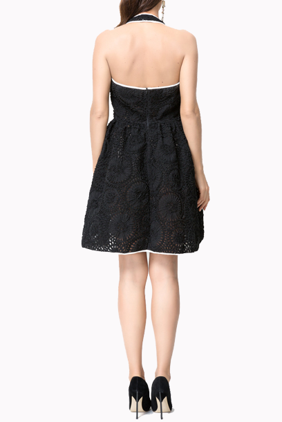 Halter Neck Marilyn Monroe Skater Mini Dress