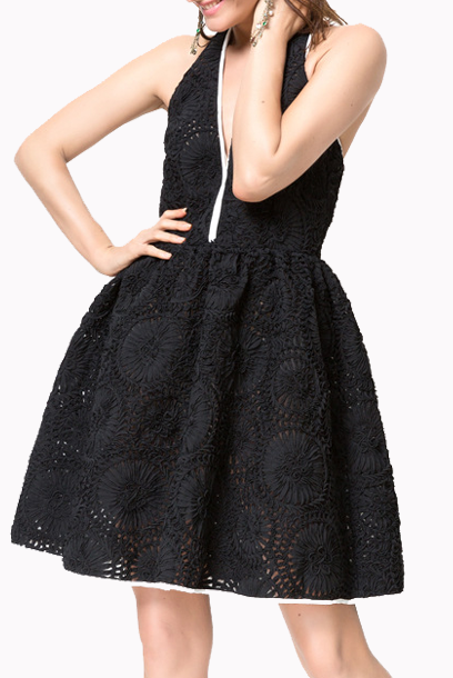 Halter Neck Marilyn Monroe Skater Mini Dress
