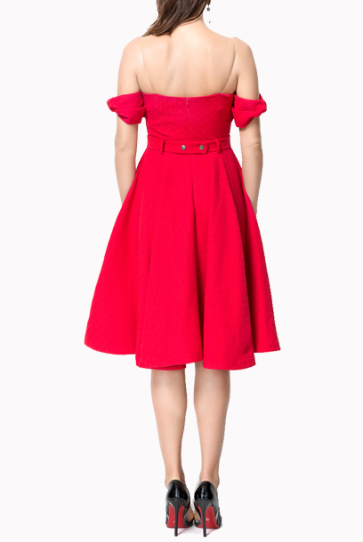 Off Shoulders Flare Monroe Dress