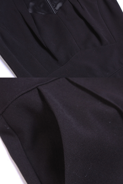 Sleeveless Square Neckline Playsuit Jumpsuit